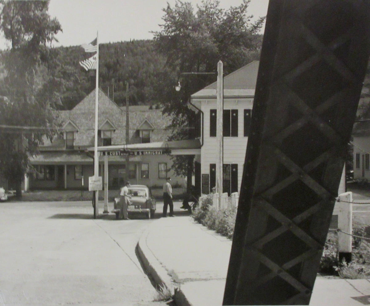 At Canadian Border, Fort Kent, Maine, Beginning of U.S. 1 Farnsworth Art Museum